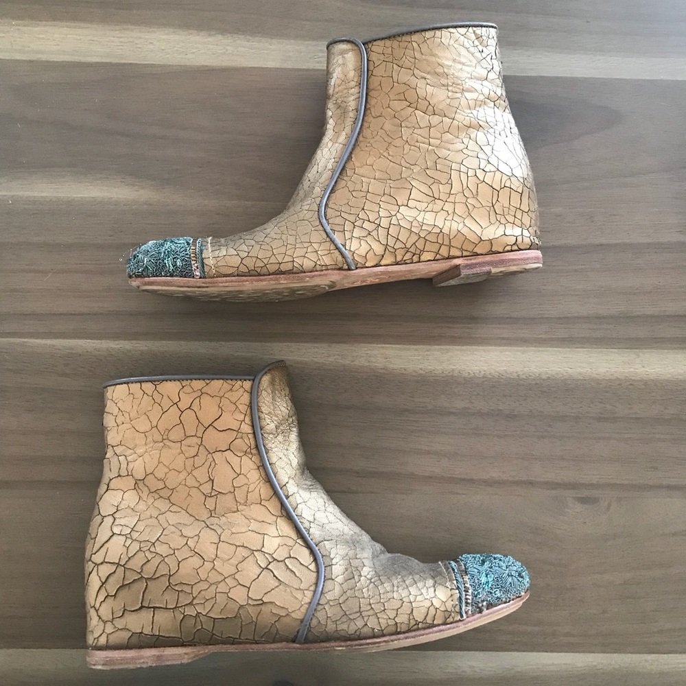 Meher Kakalia Anthropologie Booties